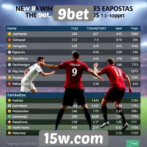 Estatísticas sobre jogadores e apostas na 9bet